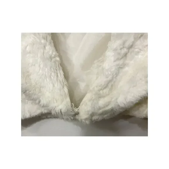 VTG Y2K Wet Seal Womens Faux Fur Bolero Jacket Front Clasp Sz Large 3/4 Sleeves - Picture 5 of 6